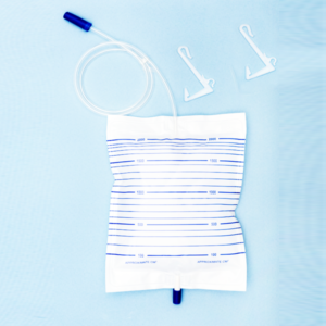 Economy Urine Bag with Anti-Reflux Flutter Valve White