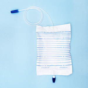 Economy Urine Bag with Anti-Reflux Flutter Valve and Twist Valve – White